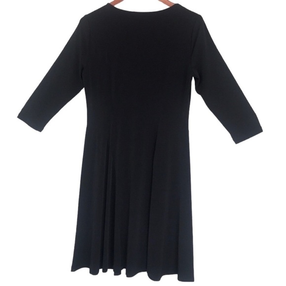 Susan Graver Black A‎ Line Dress - Picture 3 of 7